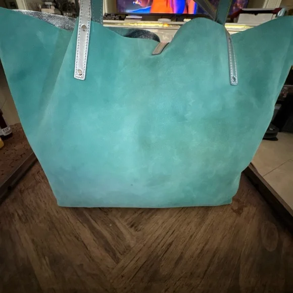 Tiffany & Co. Aqua and Silver Tote Bag Set - Picture 2 of 16